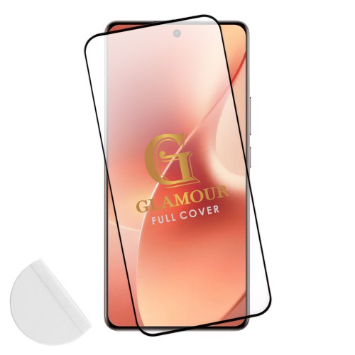 IDOL 1991 GLAMOUR TEMPERED GLASS REALME 15 5G 6.8in 9H 0.30mm 3D EDGE GLUE FINGER UNLOCK BLACK