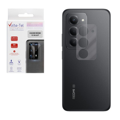 VOLTE-TEL CAMERA TEMPERED GLASS XIAOMI REDMI 15 5G 6.9in 9H 0.30mm