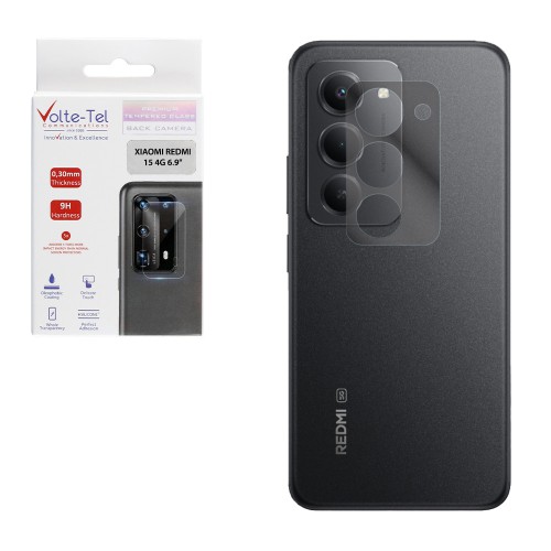 VOLTE-TEL CAMERA TEMPERED GLASS XIAOMI REDMI 15 4G 6.9in 9H 0.30mm
