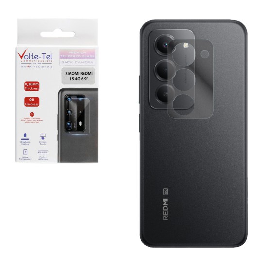 VOLTE-TEL CAMERA TEMPERED GLASS XIAOMI REDMI 15 4G 6.9in 9H 0.30mm