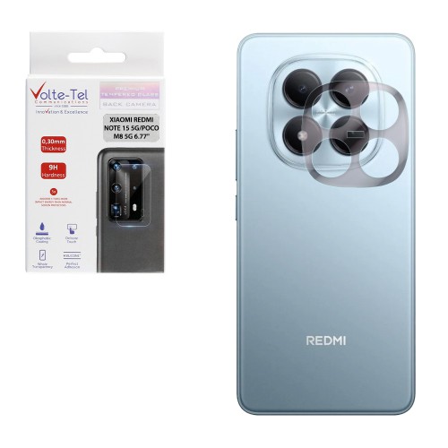 VOLTE-TEL CAMERA TEMPERED GLASS XIAOMI REDMI NOTE 15 5G/POCO M8 5G 6.77in 9H 0.30mm