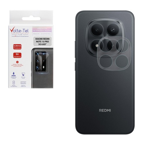 VOLTE-TEL CAMERA TEMPERED GLASS XIAOMI REDMI NOTE 15 PRO 5G 6.83in 9H 0.30mm