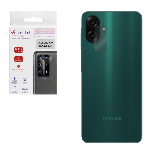 VOLTE-TEL CAMERA TEMPERED GLASS SAMSUNG A07 4G A075 6.7in 9H 0.30mm