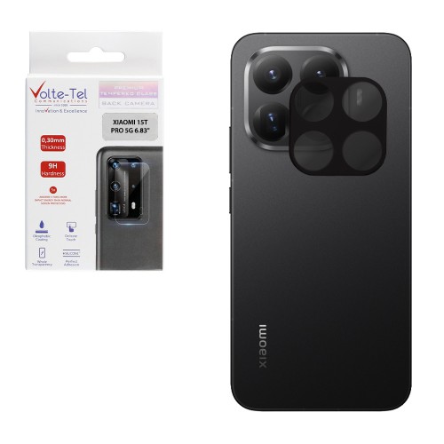 VOLTE-TEL CAMERA GLASS XIAOMI 15T PRO 5G 6.83in 9H 0.25mm 3D CURVED BLACK