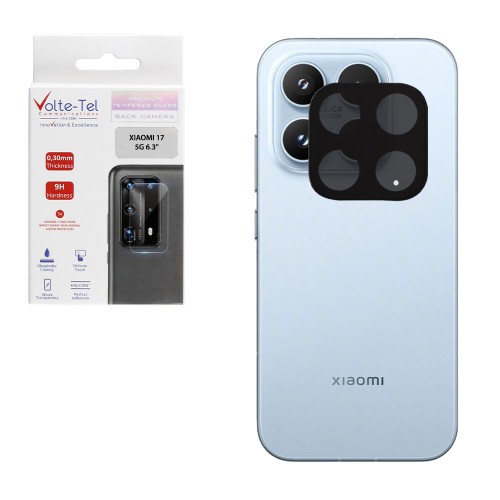 VOLTE-TEL CAMERA GLASS XIAOMI 17 5G 6.3in 9H 0.25mm 3D CURVED BLACK