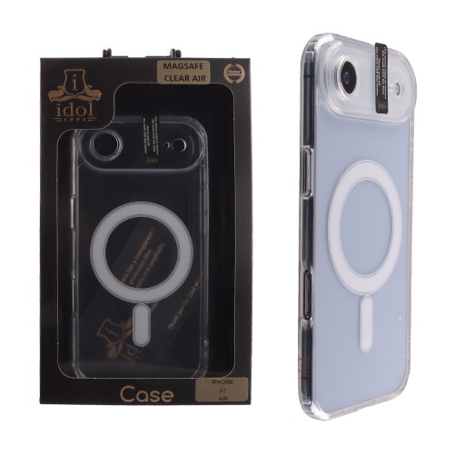 IDOL 1991 MAGSAFE ANTISHOCK CLEAR AIR TPU1 ΘΗΚΗ IPHONE 17 AIR 6.5" BACK COVER  FULL CAMERA PROTECTION ΔΙΑΦΑΝΗ