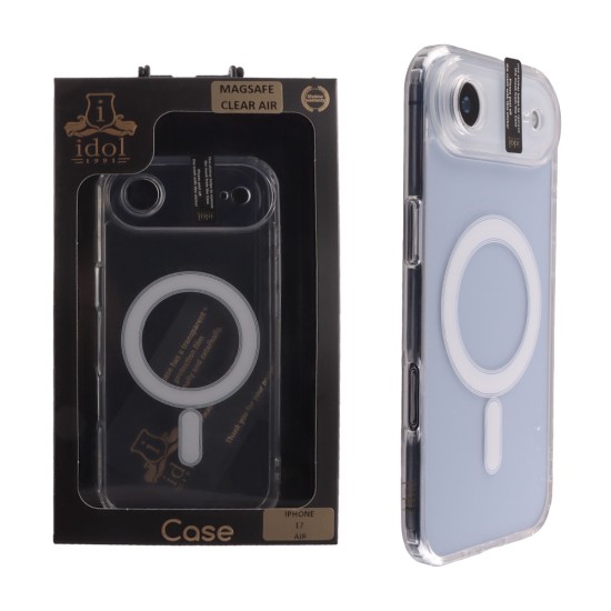 IDOL 1991 MAGSAFE ANTISHOCK CLEAR AIR TPU1 ΘΗΚΗ IPHONE 17 AIR 6.5" BACK COVER  FULL CAMERA PROTECTION ΔΙΑΦΑΝΗ