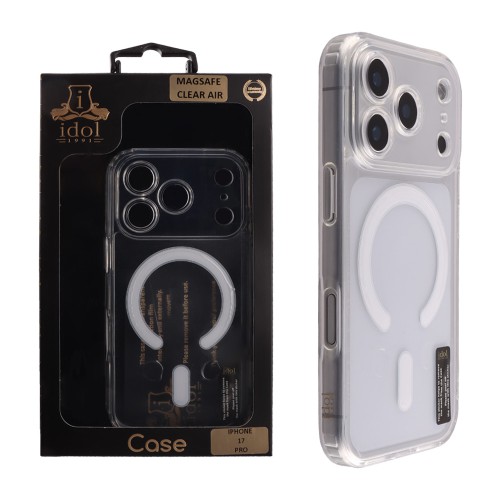 IDOL 1991 MAGSAFE ANTISHOCK CLEAR AIR TPU1 ΘΗΚΗ IPHONE 17 PRO 6.3" BACK COVER  FULL CAMERA PROTECTION ΔΙΑΦΑΝΗ