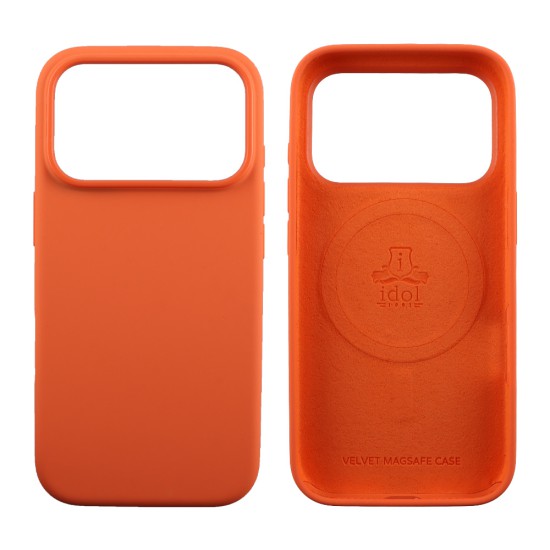 IDOL 1991 ΘΗΚΗ IPHONE 17 PRO MAX 6.9" VELVET MAGSAFE TPU CAMERA GUARD ORANGE
