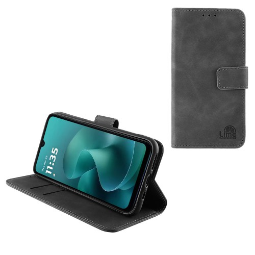 LIME ESSENTIAL ΘΗΚΗ MOTOROLA MOTO G06/MOTO G06 POWER XT2535-13 6.88in  MAGNET BOOK STAND CLIP GREY