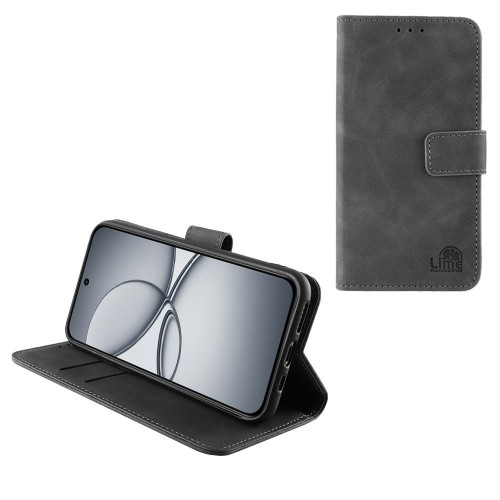 LIME ESSENTIAL ΘΗΚΗ REALME 15T 5G 6.57in  MAGNET BOOK STAND CLIP GREY
