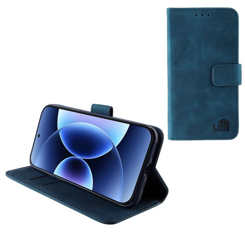 LIME ESSENTIAL ΘΗΚΗ XIAOMI 17 PRO 5G 6.3in  MAGNET BOOK STAND CLIP DARK BLUE