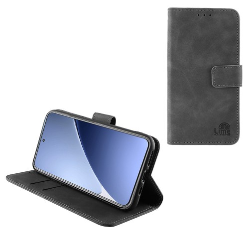 LIME ESSENTIAL ΘΗΚΗ XIAOMI REDMI NOTE 15 PRO 5G 6.83in MAGNET BOOK STAND CLIP GREY