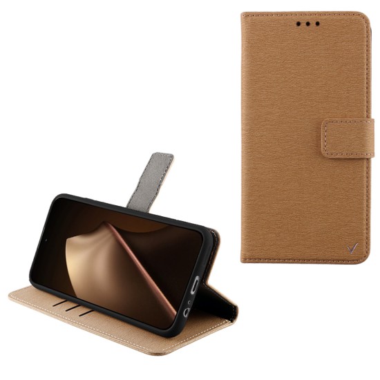 VOLTE-TEL ALLURE ΘΗΚΗ XIAOMI 15T PRO 5G 6.83in  MAGNET BOOK STAND CLIP GOLD