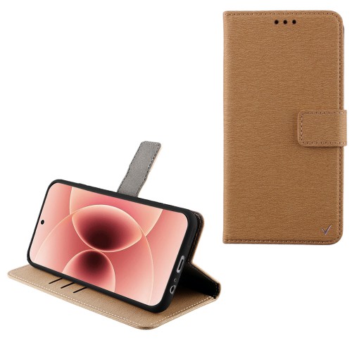 VOLTE-TEL ALLURE ΘΗΚΗ XIAOMI 17 5G 6.3in  MAGNET BOOK STAND CLIP GOLD