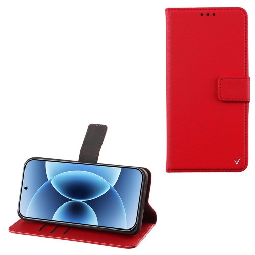 VOLTE-TEL ALLURE ΘΗΚΗ XIAOMI 17 5G 6.3in  MAGNET BOOK STAND CLIP RED