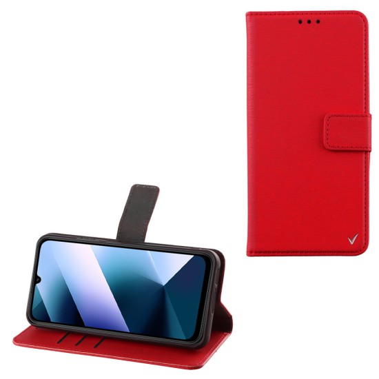 VOLTE-TEL ALLURE ΘΗΚΗ XIAOMI POCO C85 4G/ REDMI 15C 4G 6.9in  MAGNET BOOK STAND CLIP RED
