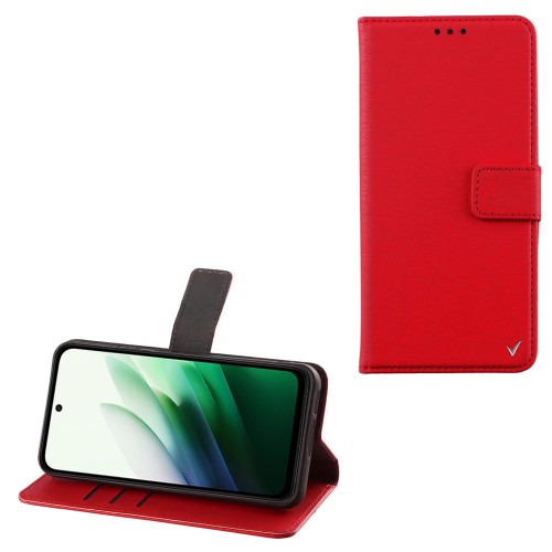 VOLTE-TEL ALLURE ΘΗΚΗ XIAOMI REDMI 15 4G 6.9in  MAGNET BOOK STAND CLIP RED