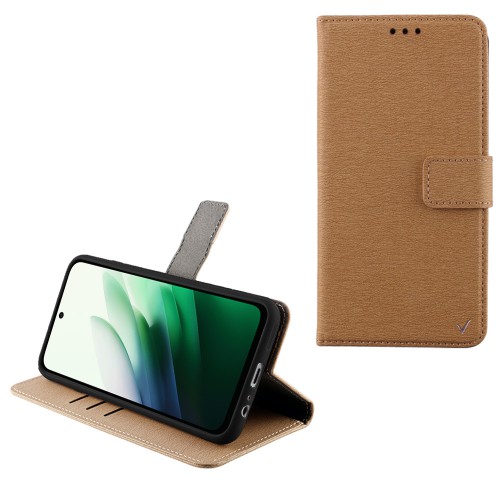 VOLTE-TEL ALLURE ΘΗΚΗ XIAOMI REDMI 15 5G 6.9in  MAGNET BOOK STAND CLIP GOLD
