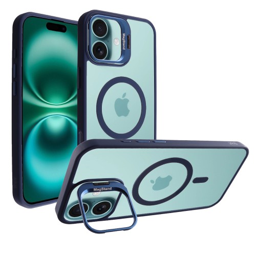 IDOL 1991 MAGSTAND CLEAR TPU ΘΗΚΗ IPHONE 16 PLUS 6.7in  HYPER MAGSAFE CAMERA GUARD BLUE