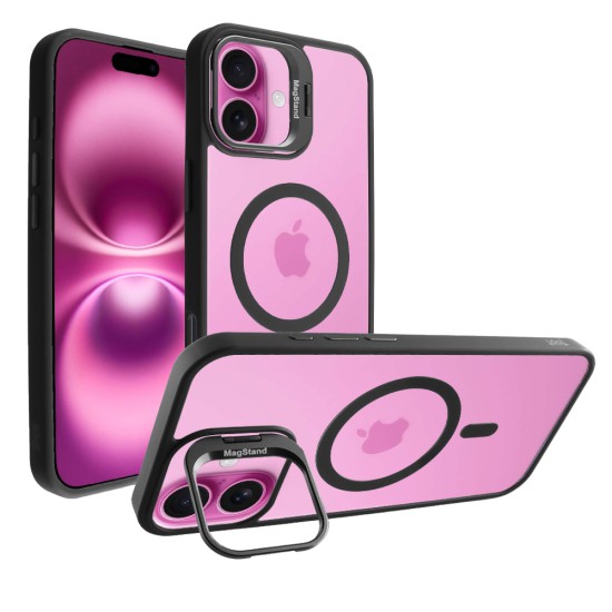 IDOL 1991 MAGSTAND CLEAR TPU ΘΗΚΗ IPHONE 16 PLUS 6.7in  HYPER MAGSAFE CAMERA GUARD BLACK