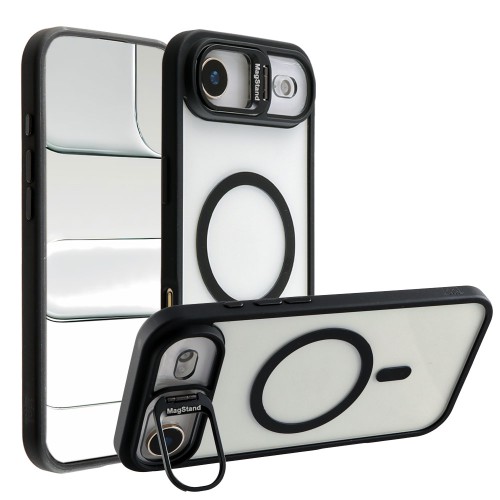 IDOL 1991 MAGSTAND CLEAR TPU ΘΗΚΗ IPHONE 17 AIR 6.5in  HYPER MAGSAFE CAMERA GUARD BLACK