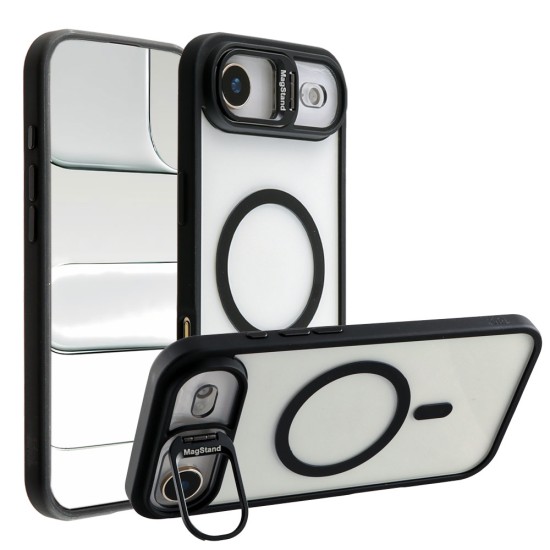 IDOL 1991 MAGSTAND CLEAR TPU ΘΗΚΗ IPHONE 17 AIR 6.5in  HYPER MAGSAFE CAMERA GUARD BLACK