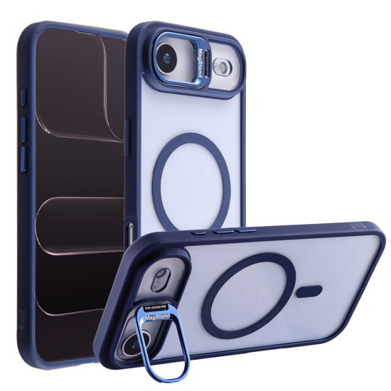 IDOL 1991 MAGSTAND CLEAR TPU ΘΗΚΗ IPHONE 17 AIR 6.5in  HYPER MAGSAFE CAMERA GUARD BLUE