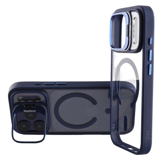 IDOL 1991 MAGSTAND CLEAR TPU ΘΗΚΗ IPHONE 17 PRO 6.3in  HYPER MAGSAFE CAMERA GUARD BLUE