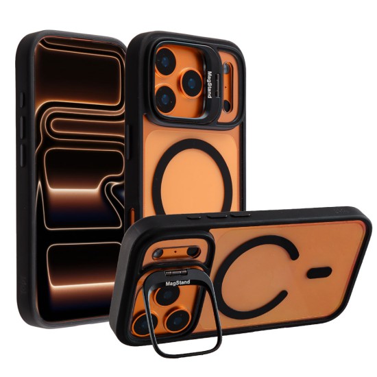 IDOL 1991 MAGSTAND CLEAR TPU ΘΗΚΗ IPHONE 17 PRO MAX 6.9in  HYPER MAGSAFE CAMERA GUARD BLACK