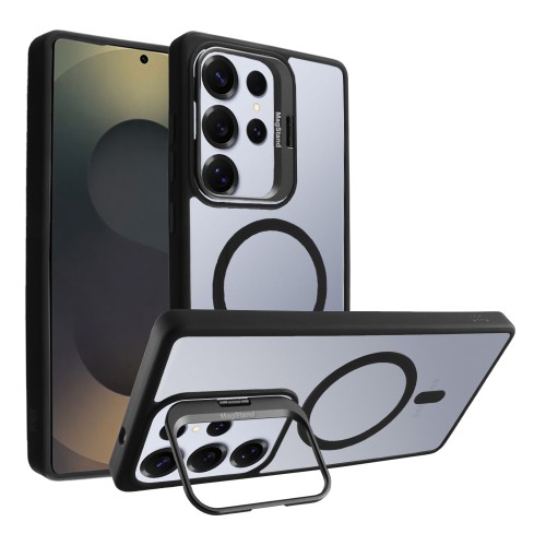 IDOL 1991 MAGSTAND CLEAR TPU ΘΗΚΗ SAMSUNG S25 ULTRA 5G S938 6.9in  HYPER MAGSAFE CAMERA GUARD BLACK