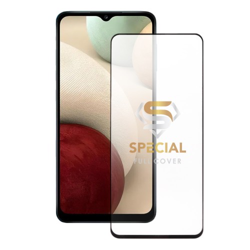 IDOL 1991 SPECIAL TEMPERED GLASS SAMSUNG A12 A125/A12 NACHO A127 6.5in 9H 0.25mm FULL COVER FULL GLUE BLACK