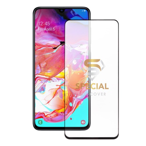 IDOL 1991 SPECIAL TEMPERED GLASS SAMSUNG A70 2019 A705 6.7in 9H 0.25mm FULL COVER FINGER UNLOCK FULL GLUE BLACK