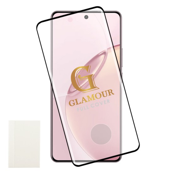 IDOL 1991 GLAMOUR TEMPERED GLASS REALME 16 PRO PLUS 6.8in 9H 0.30mm FULL COVER 3D FULL GLUE FINGER UNLOCK BLACK+SQUEEZY CARD