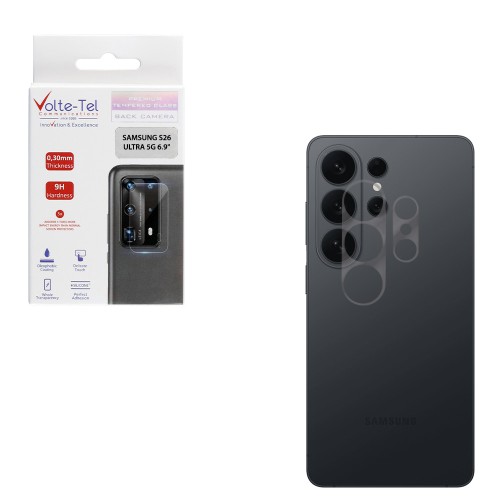 VOLTE-TEL CAMERA GLASS SAMSUNG S26 ULTRA 5G 6.9in 9H 0.25mm 3D CURVED TRANSPARENT