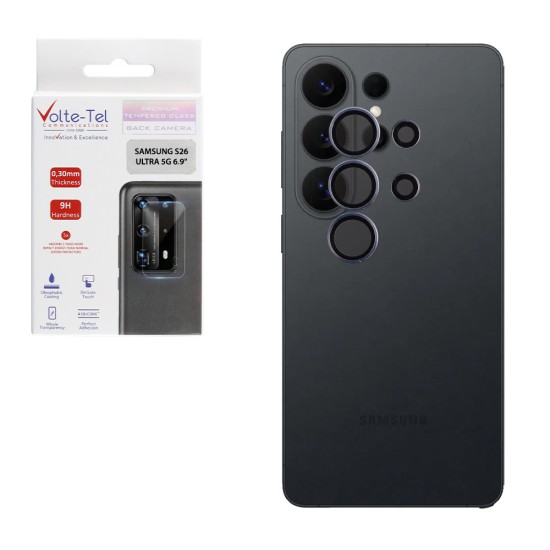 VOLTE-TEL CAMERA GLASS COVER SAMSUNG S26 ULTRA 5G 6.9in 9H 0.30MM PREMIUM EASY APPLICATION BLUE