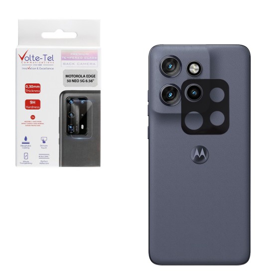 VOLTE-TEL CAMERA GLASS MOTOROLA EDGE 50 NEO 5G 6.56in 9H 0.25mm 3D CURVED BLACK