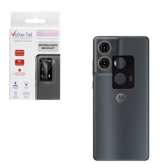 VOLTE-TEL CAMERA GLASS MOTOROLA MOTO G85 5G XT2427-2 6.67in 9H 0.25mm 3D CURVED BLACK