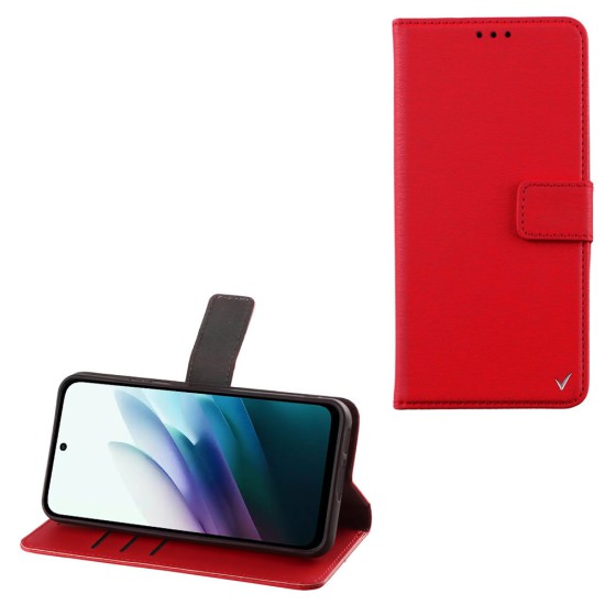 VOLTE-TEL ALLURE ΘΗΚΗ XIAOMI REDMI 15 4G GLOBAL VERSION 6.9in MAGNET BOOK STAND CLIP RED