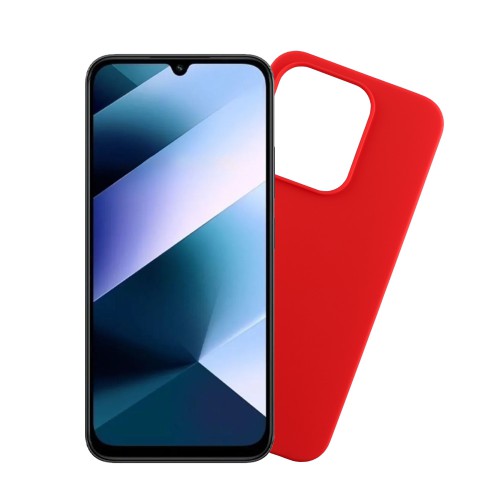 VOLTE-TEL SILICON TPU ΘΗΚΗ XIAOMI POCO C85 4G/ REDMI 15C 4G 6.9in CAMERA GUARD RED