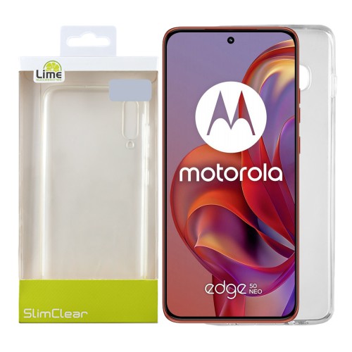 LIME SLIMCLEAR TPU ΘΗΚΗ MOTOROLA MOTO EDGE 50 NEO 5G XT2409 6.4in FULL CAMERA PROTECTION ΔΙΑΦΑΝΗ
