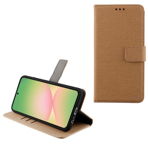 VOLTE-TEL ALLURE ΘΗΚΗ SAMSUNG A57 5G 6.7in MAGNET BOOK STAND CLIP GOLD