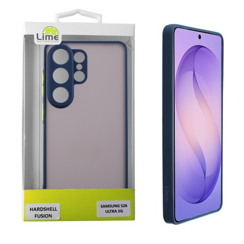 LIME HARDSHELL FUSION ΘΗΚΗ SAMSUNG S26 ULTRA 5G 6.9in  FULL CAMERA PROTECTION BLUE WITH YELLOW KEYS
