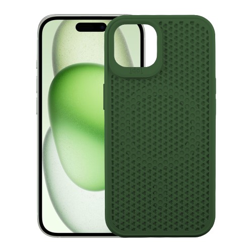 IDOL 1991 MAG AIR TPU ΘΗΚΗ IPHONE 15 6.1in MAGSAFE CAMERA GUARD DARK GREEN