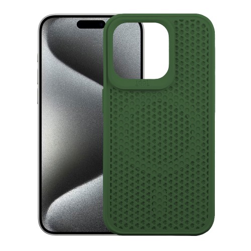 IDOL 1991 MAG AIR TPU ΘΗΚΗ IPHONE 15 PRO 6.1in MAGSAFE CAMERA GUARD DARK GREEN