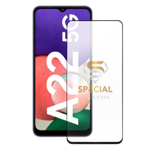 IDOL 1991 SPECIAL TEMPERED GLASS SAMSUNG A22 5G A226 6.6 INCHES 9H 0.25mm FULL COVER FULL GLUE BLACK