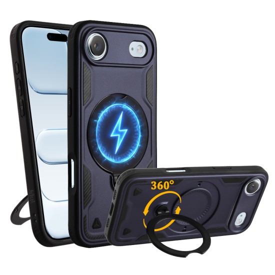 IDOL 1991 ARMOR TPU ΘΗΚΗ IPHONE 17 AIR 6.5in HYPER MAGSAFE STAND CAMERA GUARD BLUE