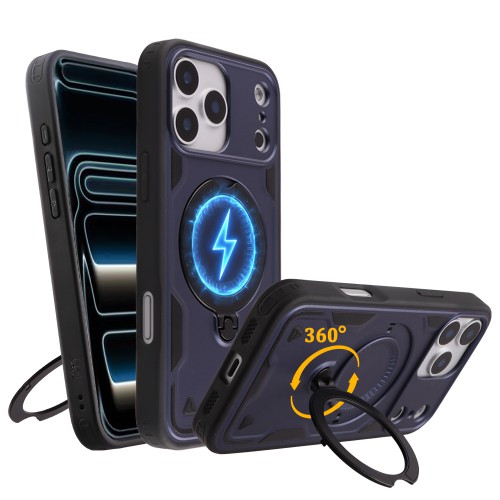 IDOL 1991 ARMOR TPU ΘΗΚΗ IPHONE 17 PRO 6.3in HYPER MAGSAFE STAND CAMERA GUARD BLUE