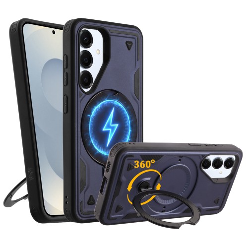 IDOL 1991 ARMOR TPU ΘΗΚΗ SAMSUNG S25 5G S931 6.2in HYPER MAGSAFE STAND CAMERA GUARD BLUE