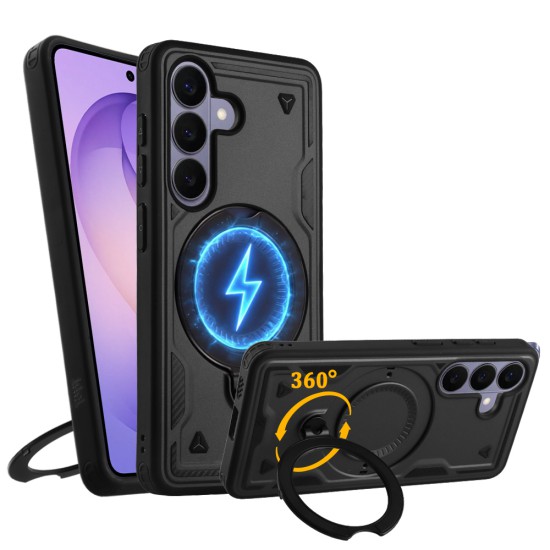 IDOL 1991 ARMOR TPU ΘΗΚΗ SAMSUNG S26 5G S942 6.3in HYPER MAGSAFE STAND CAMERA GUARD BLACK